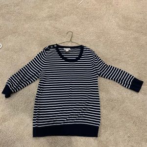 Banana Republic XL Black and white sweater